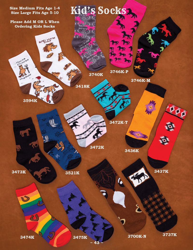 Kids Socks Western – Off The Beaten Path Saddlery
