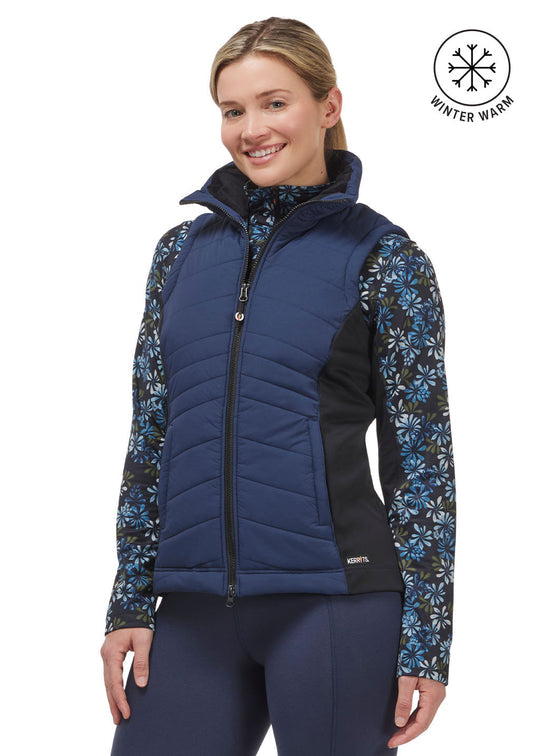 Veste Matelassée Kerrits Pour Femme, Bleu Taille XS – Idéale Pour L’équitation, Légère Et Pratique Avec Poches