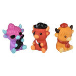 La Luna Bella - Toys - 2" Rubber Highland Cow - LLB Toys