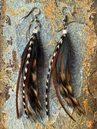 Wild Mountain Fringe - Sunset Skies Feather Lightweight Stylish Earrings