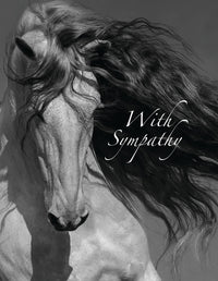 Horse Hollow Press - Horse Sympathy Greeting Card | With Sympathy Grey Horse