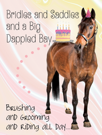 Horse Hollow Press  - Horse Birthday Card | Bridle & Saddle