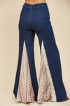 WISTERIA LANE - LACE DETAIL WIDE LEG JEANS 2481PIC