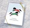 Horse Hollow Press - Horse Boxed Christmas Cards / Frolicking Snow / 8 Holiday