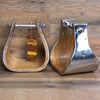 HILASON - Western Wooden W/ Steel Horse Saddle Stirrups W/ 5' Tread
