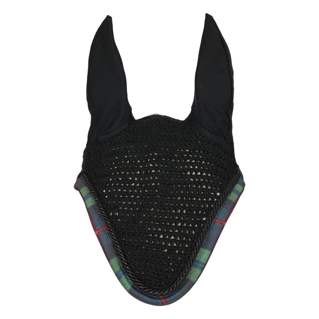 Dapplebay Holiday Plaid Pony Fly Veil - GREEN