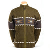 Lost Horizons Knitwear - Navajo Wool Sweater – Full Zip Jacket Western Design