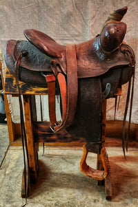 Western Saddle (stamped THA)