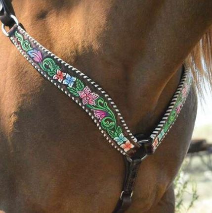 Circle Y Vibrant Garden Breast Collar