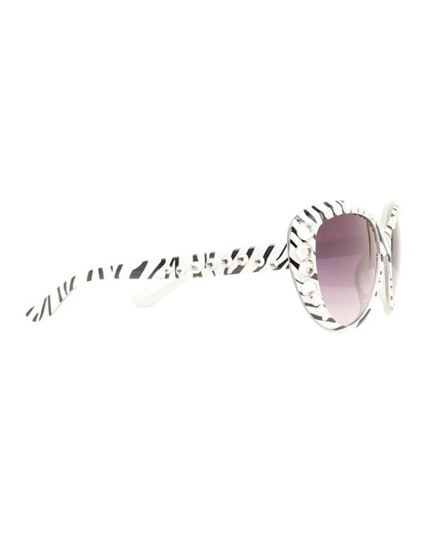 Blazin Roxx Ladies' Sunglasses with Zebra Print