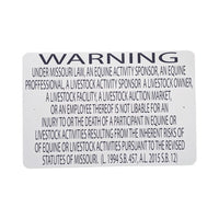 Equine Liability Signs M - M