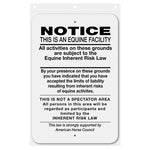 Universal Notice Sign Aluminum 12 in X 18 in #1490UN