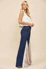 WISTERIA LANE - LACE DETAIL WIDE LEG JEANS 2481PIC