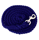 Cotton Lead Rope 3/4" x 10', Brass Plated Bolt Snap