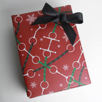 Hunt Seat Paper Co. - Bits + Reins Holiday - Equestrian Horse Gift Wrapping Paper