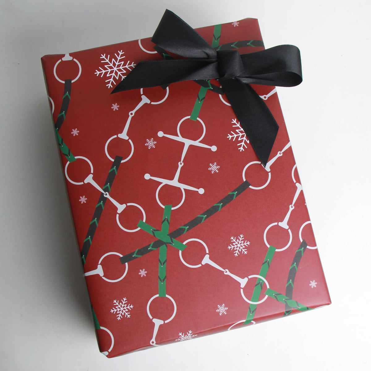 Hunt Seat Paper Co. - Bits + Reins Holiday - Equestrian Horse Gift Wrapping Paper