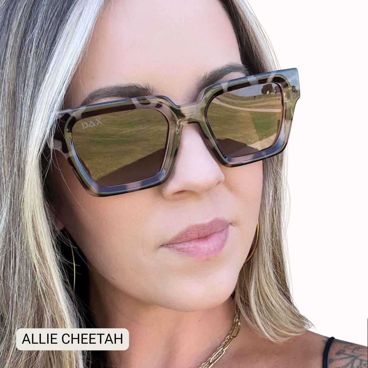 DAX Eyewear - Allie - Women's Polarized Medium Rectangle Sunglasses