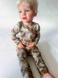 American Farm Company - Cow Camo™ Toddler/Youth Bamboo Pajama Set