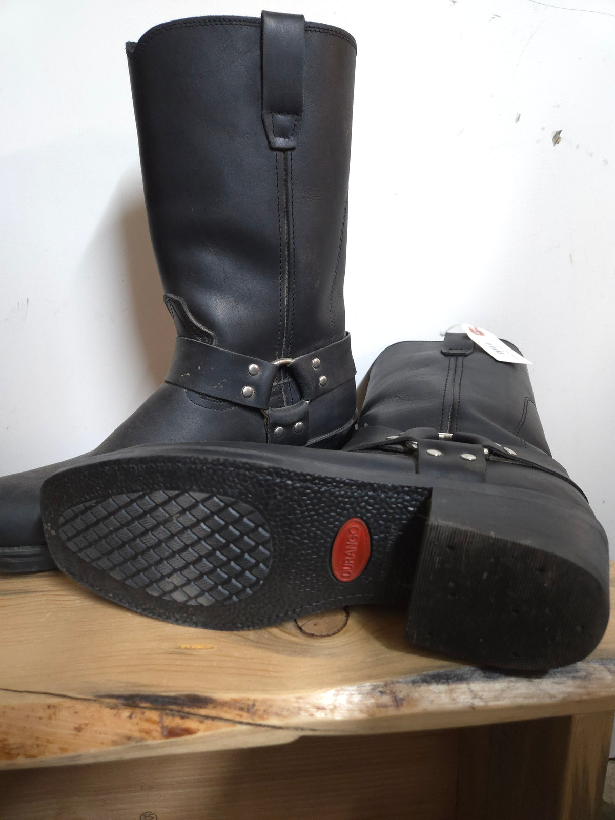 Durango Black Boot (Square) - Size 9D