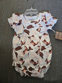 Montana Co Infant Western Onsie with Ruffle Sleeves
