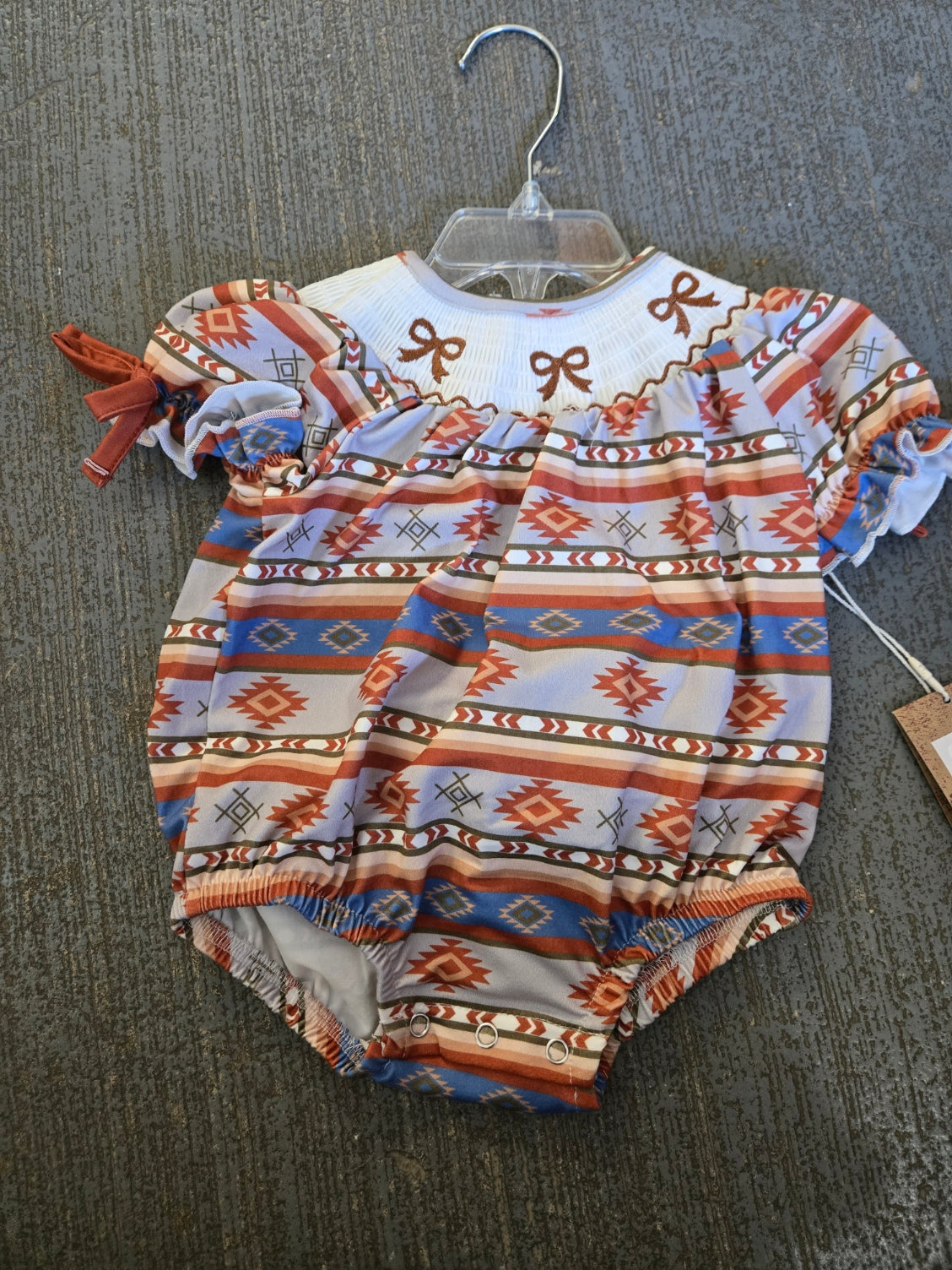 Montana Co Infant Western Onsie with Ruffle Sleeves