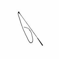 Training Stick - 48" stick, 5-1/2' drop & 6" Leather popper