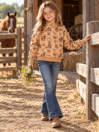 Montana Company Girls Western Qtr Zip