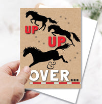 Horse Hollow Press - Horse Birthday Card | Up & Over