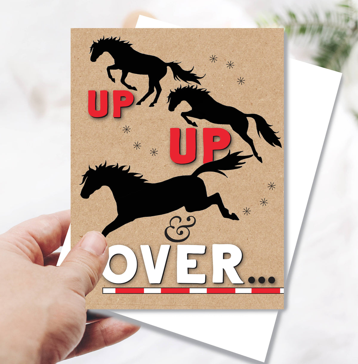 Horse Hollow Press - Horse Birthday Card | Up & Over