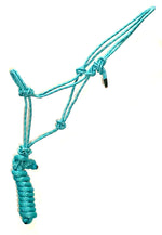 Rope Halter 5/16", 5/8" x 8 ft Removable Lead Rope, 2 Tone Colors