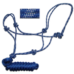 Rope Halter 5/16" 32-Spindle w/ 8' Detachable Lead