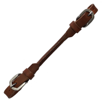 Leather Curb Strap Rolled