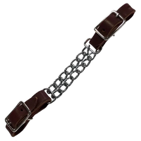 Leather Double Chain Curb Strap