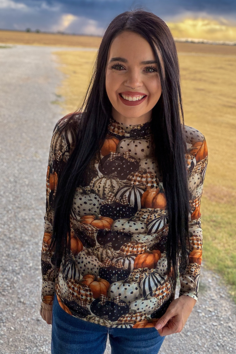 Sterling Kreek - Fall Charm Mesh Top