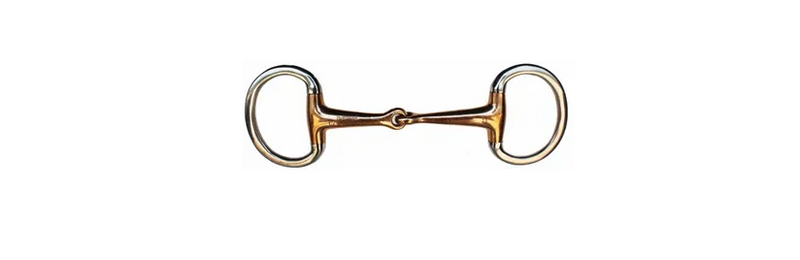 SS Eggbutt Single Jointed Copper Mouth Snaffle 5" #28031