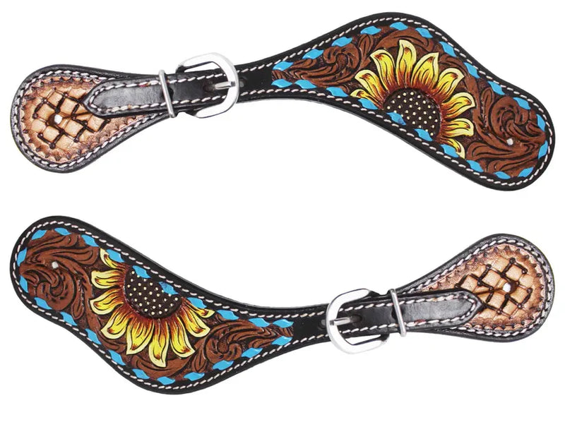 Cowboy Spur Straps and Sunflower Tooling #29106