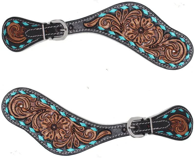 Cowboy Spur Straps and Sunflower Tooling #29107