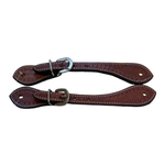 Spur Leather Straps with Tooling