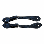 Spur Leather Straps with Tooling