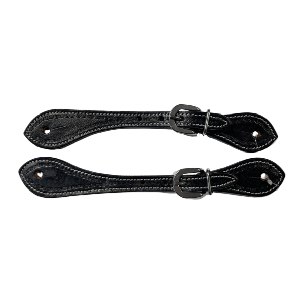 Spur Leather Straps with Twisted Wire Design