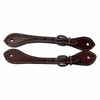 Spur Leather Straps with Twisted Wire Design