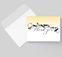 Horse Hollow Press - Horse Thank You Greeting Card | Galloping & Jumping  Horses