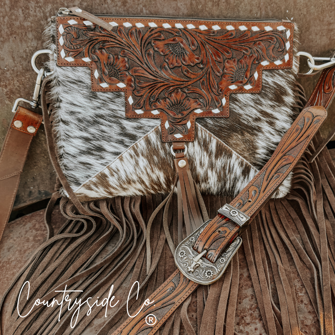 Countryside Co. - Fort Worth Cowhide Crossbody Purse