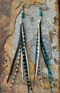 Wild Mountain Fringe - High Desert Turquoise Earrings