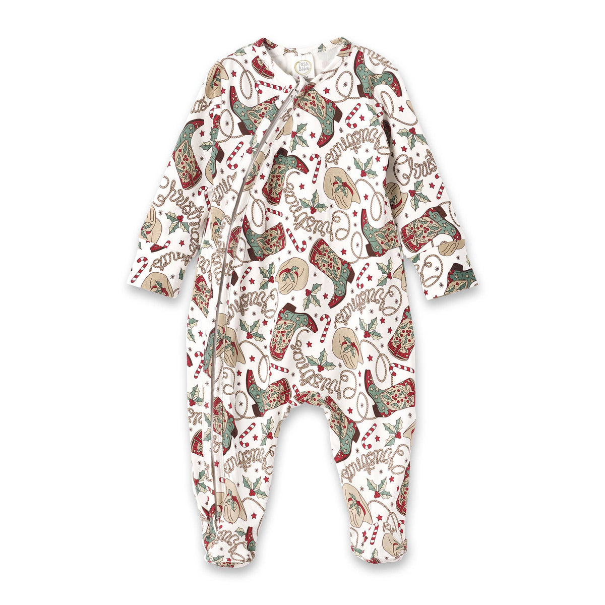 Tesa Babe - Western Christmas Family Matching Bamboo Pajamas - Cowboy