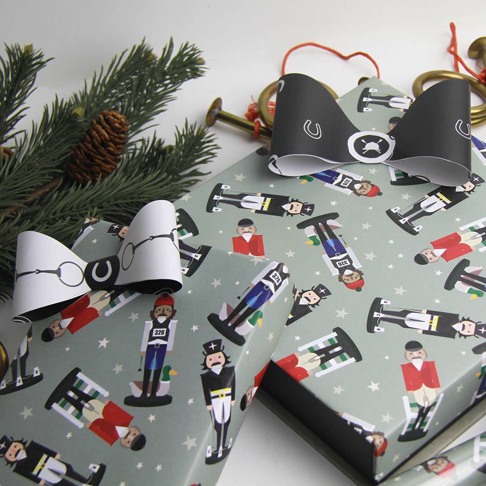 Hunt Seat Paper Co. - Three (Ring) Wisemen - Equestrian Nutcracker Gift Wrap