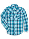 Ely and Walker Women's Assorted Plaid Long Sleeve Western Shirt