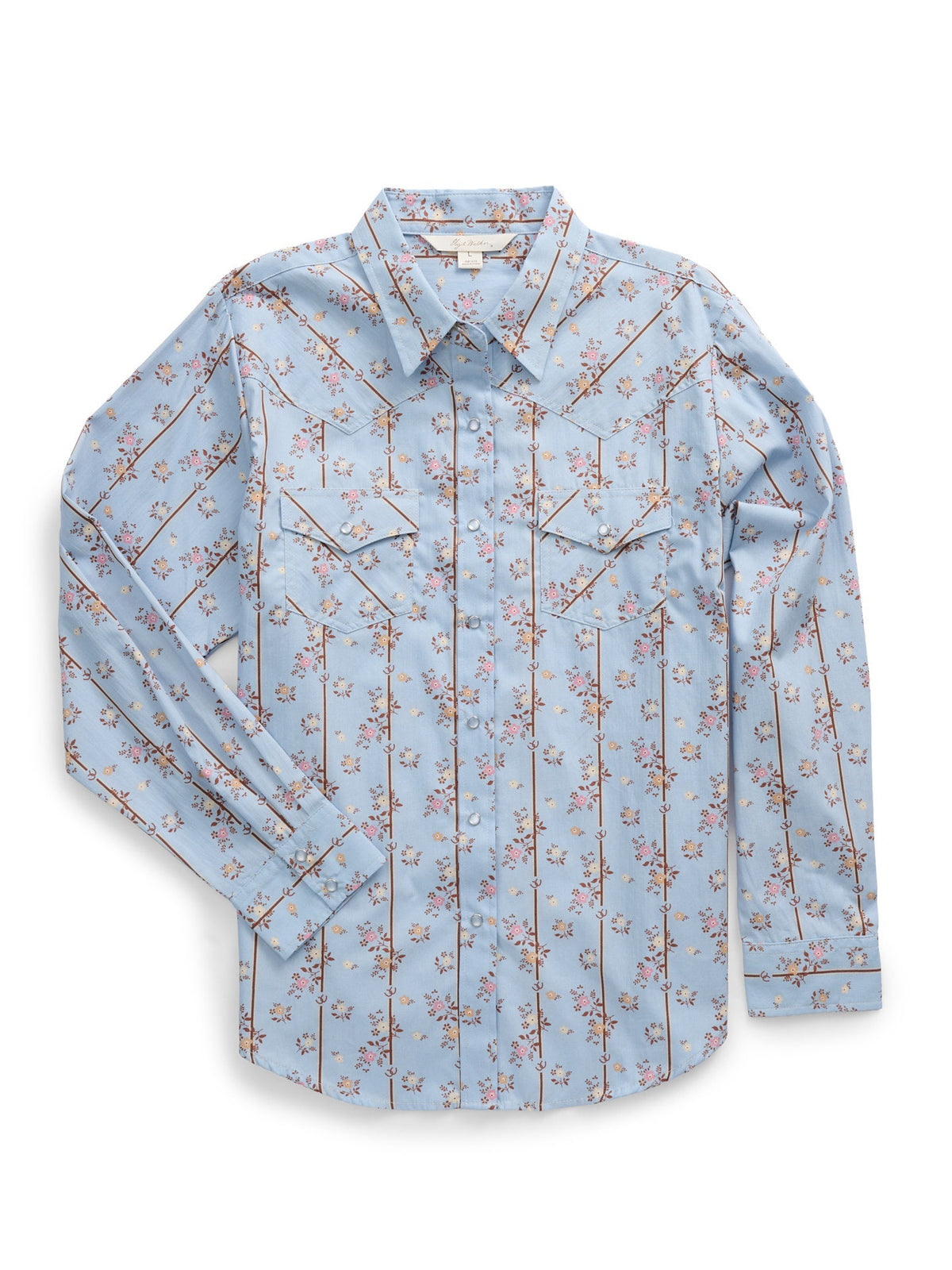 Ely & Walker Ladies Long Sleeve Floral Horseshoe Print