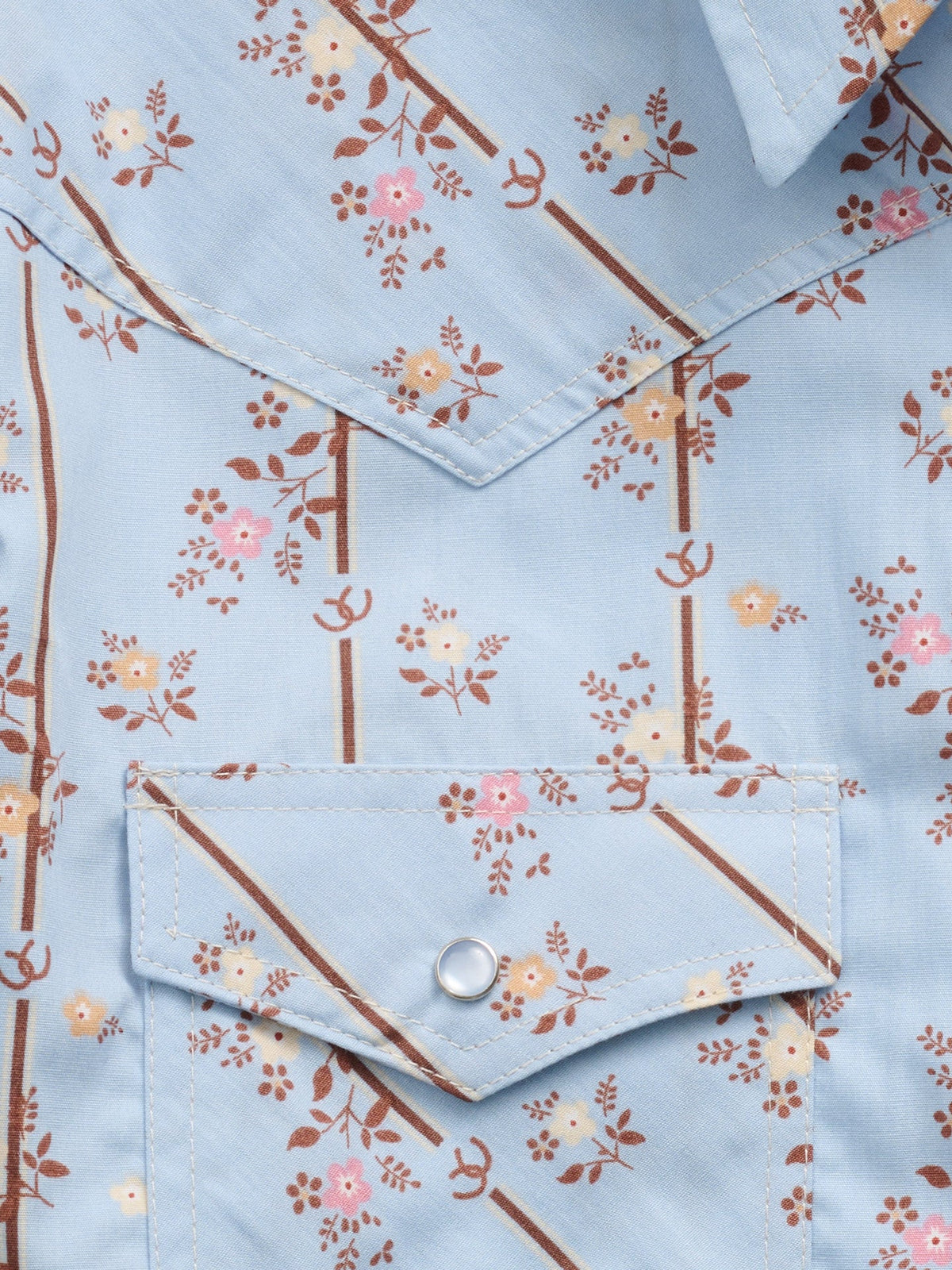 Ely & Walker Ladies Long Sleeve Floral Horseshoe Print