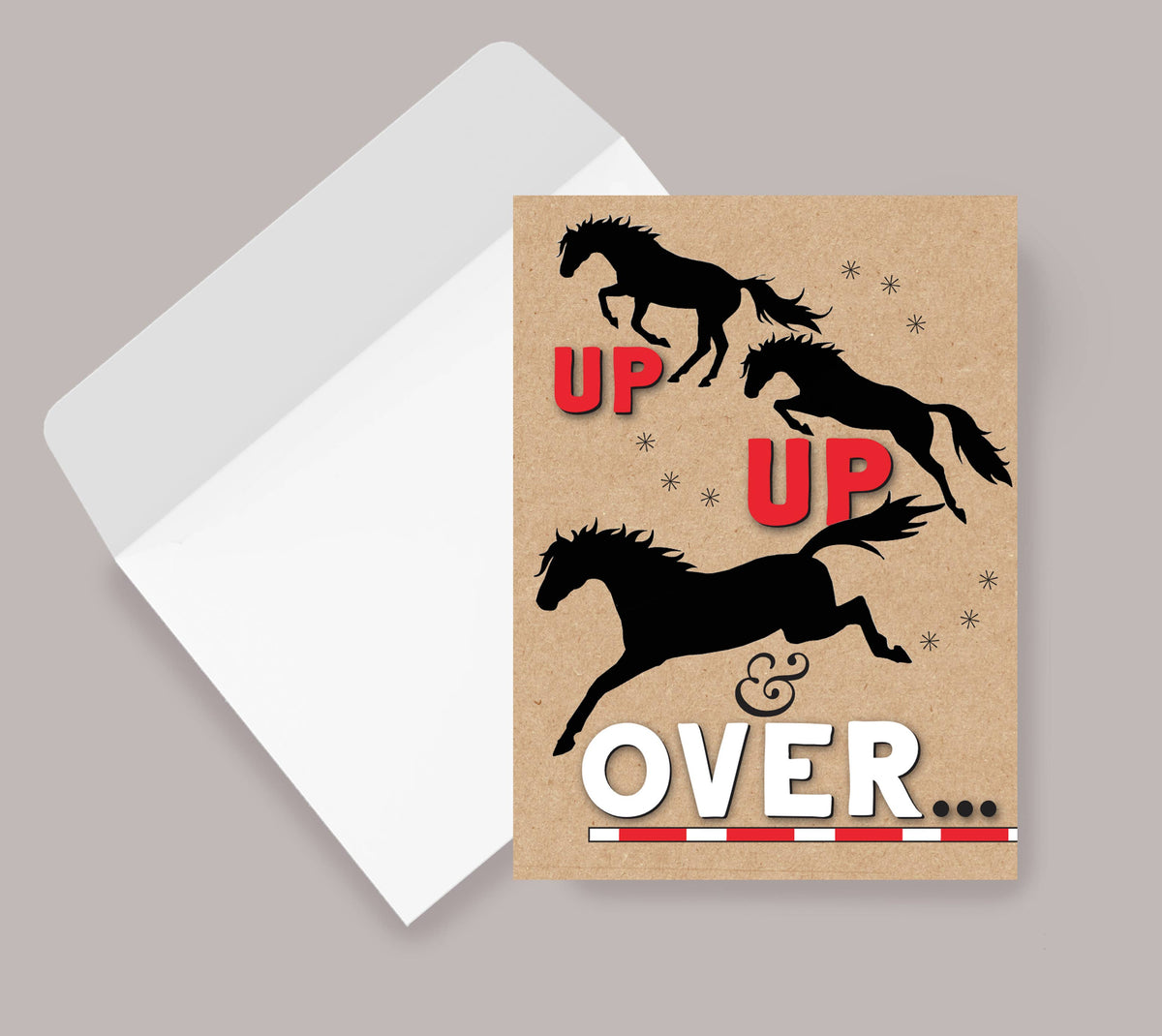 Horse Hollow Press - Horse Birthday Card | Up & Over